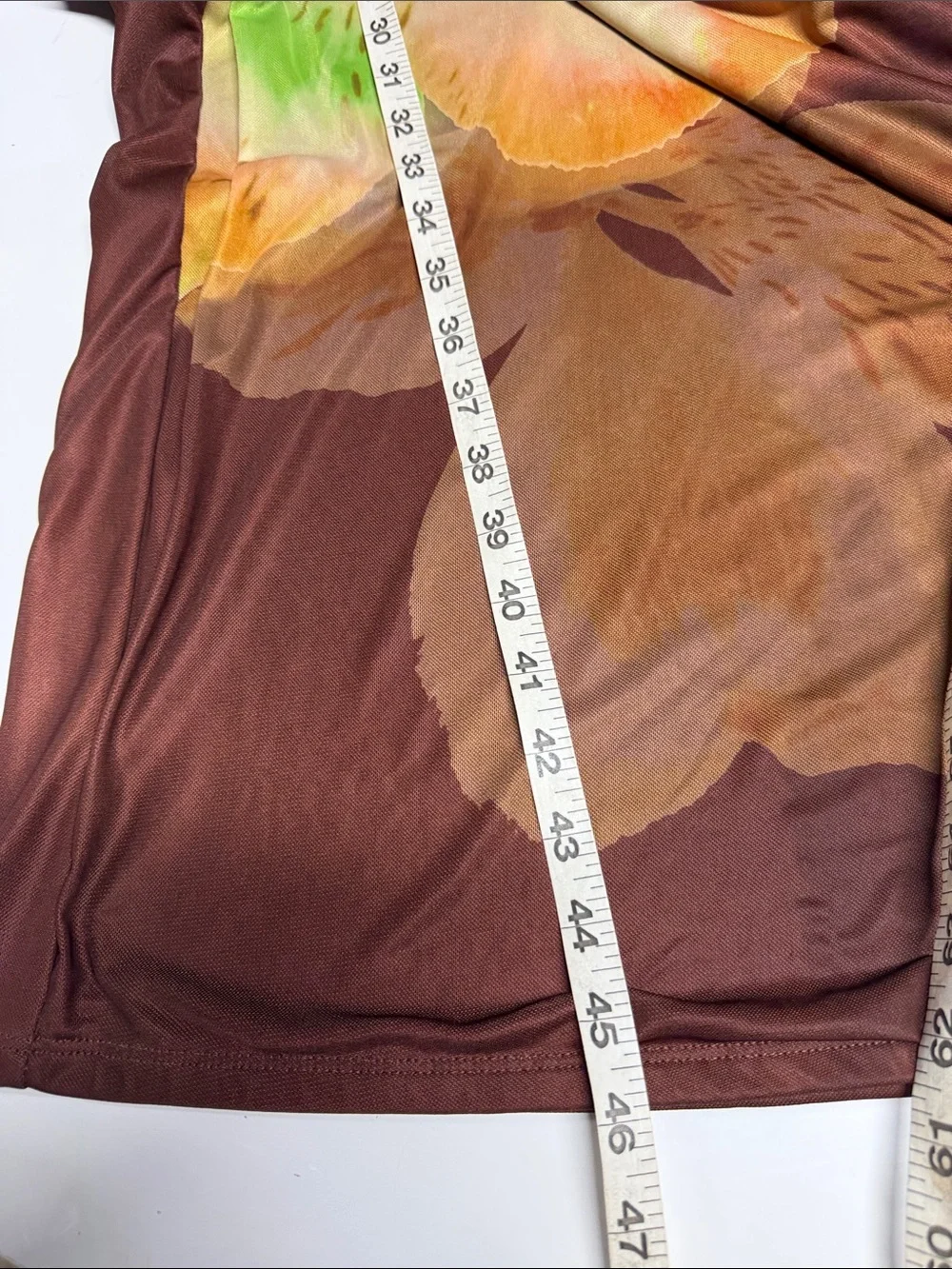 Madden Girl brown yellow floral tube midi dress plus size 3X